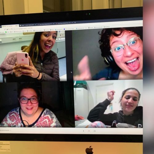 Long hours working with these crazy girls resulted in funny nights at the end!